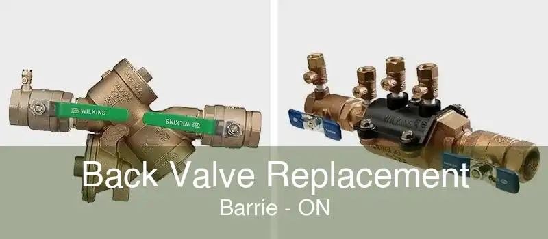 Back Valve Replacement Barrie - ON