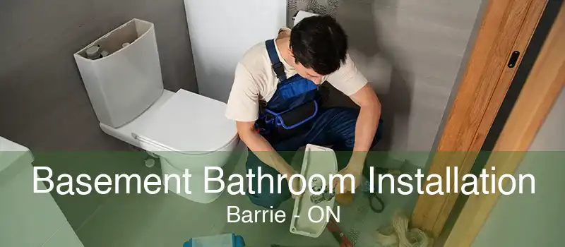 Basement Bathroom Installation Barrie - ON