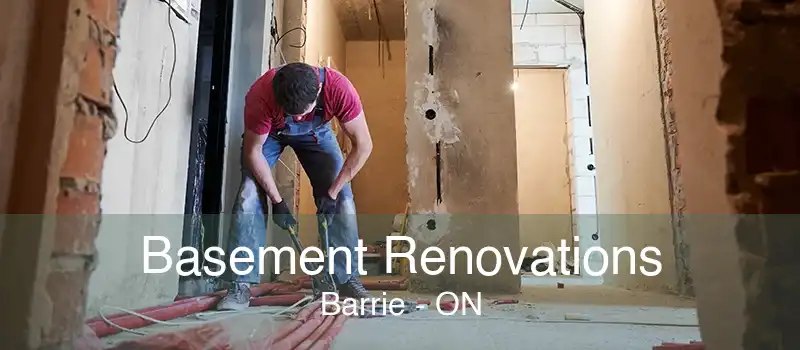 Basement Renovations Barrie - ON