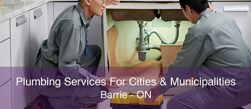 Plumbing Services For Cities & Municipalities Barrie - ON