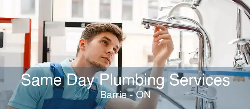 Same Day Plumbing Services Barrie - ON