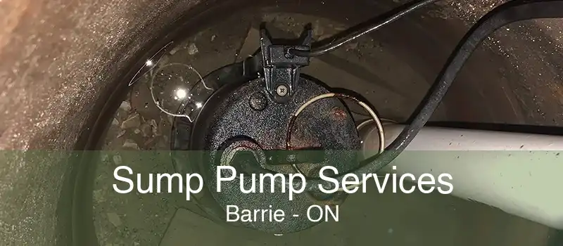 Sump Pump Services Barrie - ON