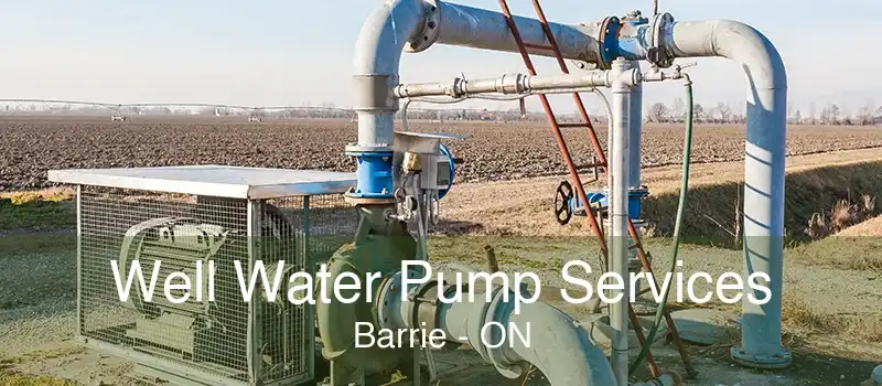 Well Water Pump Services Barrie - ON